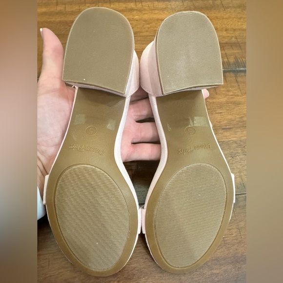 Dream Pairs Women’s low chunk heel in pink suede size 5 - Picture 3 of 4